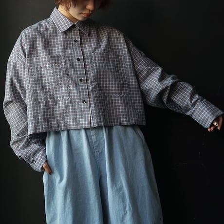 ànuke Check Short Shirts (blue)