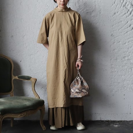 hospital surgical gown short sleeve (beige)