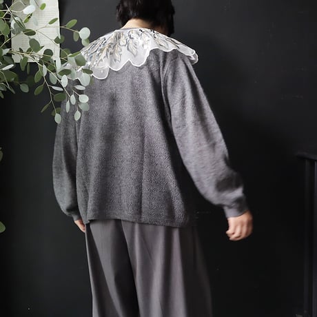 TOWAVASE Panier cardigan (charcoal gray)