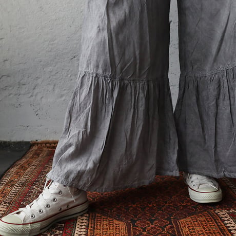 Tabrik gather pants (sumi-zome)