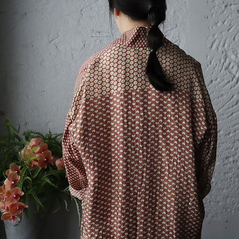 TOWAVASE sarasa silk robe (camel) | nii-B | WEB...