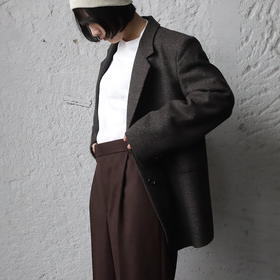 ànuke herringbone wool jacket (brown) | nii-B