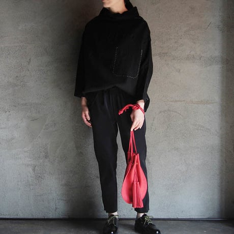 TOWAVASE fisher woman's shirt black