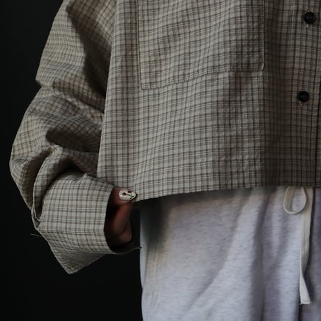 ànuke Check Short Shirts (beige)