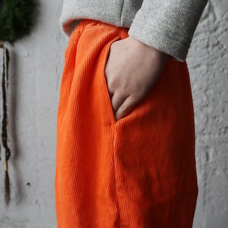 R&D.M.Co- linen corduroy gum pants (coral)