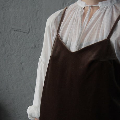 Tabrik velor camisole (khaki)