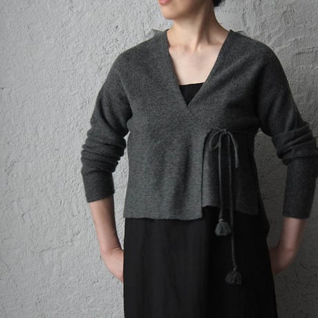 TOWAVASE Pétit dejeuner pullover cardigan (charcoalgray)