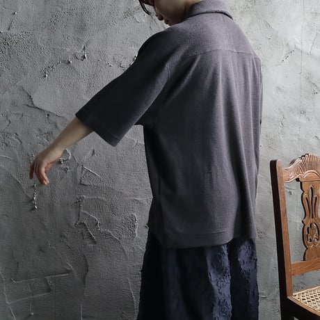 ànuke pile polo tops (charcoal gray)