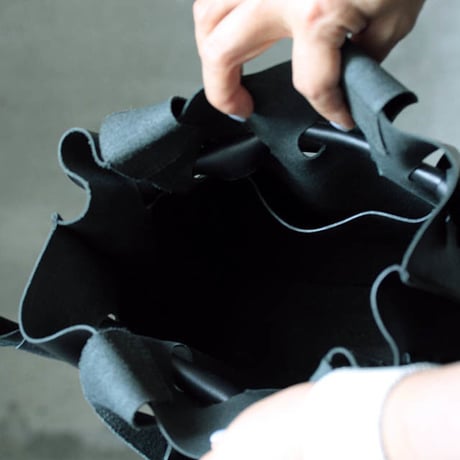 chiihao  square bag black