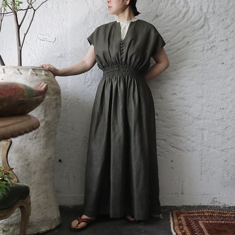 NOTA sicily dress sleeveless (khaki)