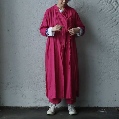 saruche chinese  kurta long  shirt (pink)