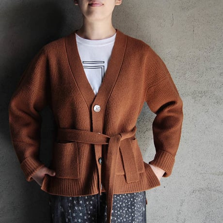 THE FACTORY boiled wool  cardigan