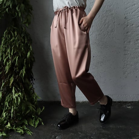 NOTA  satin pants (beige pink)