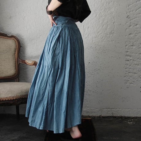 Tabrik gathered skirt (hon-aizome B)