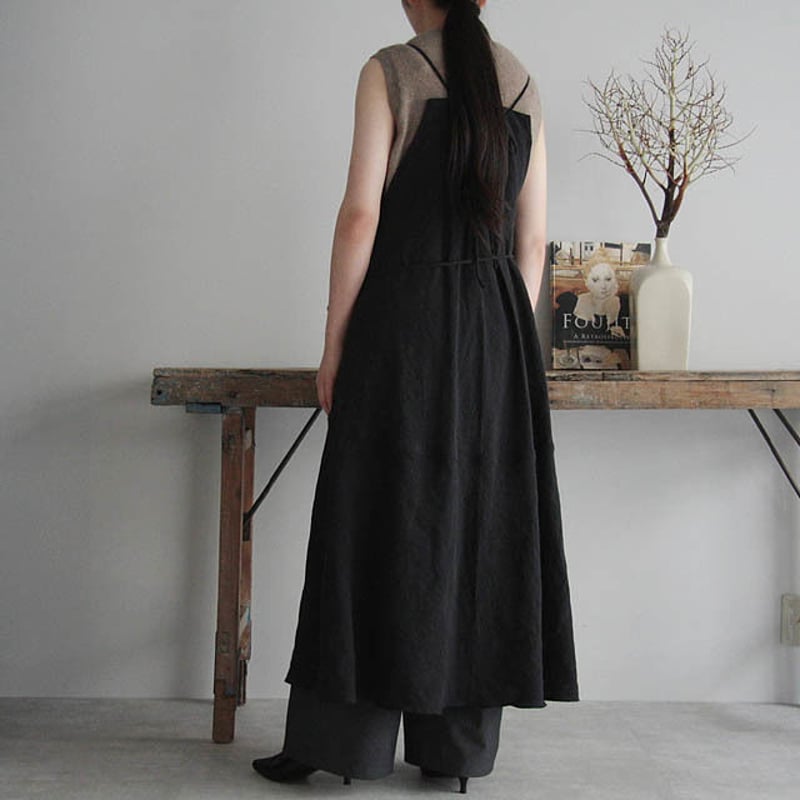 TOWAVASE ブラックロングドレス TOWAVASE 「Artisan」ドレス／black | kamiorikaori