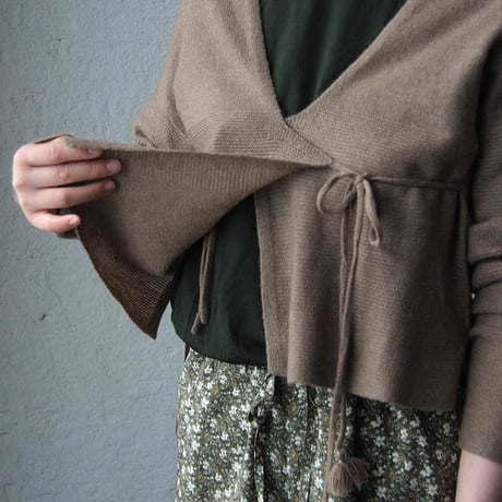 TOWAVASE Pétit dejeuner pullover cardigan (mocha)