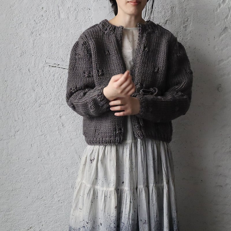 TOWAVASE Ruban cardigan (gray) | nii-B | WEBSHOP