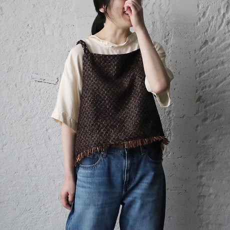 NOTA le blueque gillet (brown x navy)