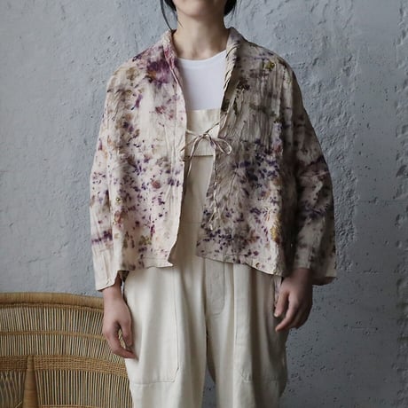 Funatabi atelier jacket (botanical dye purplemix )