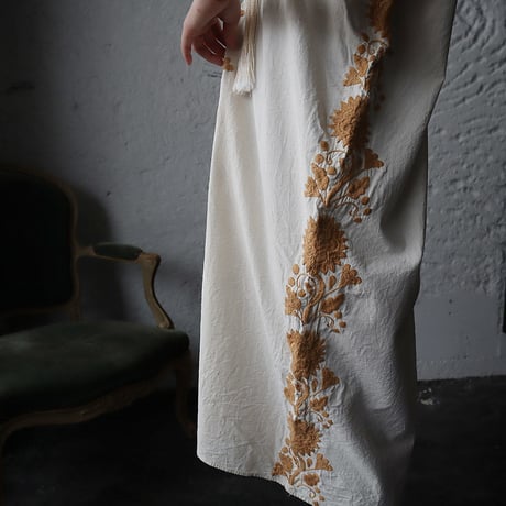 pips hand embroidered dress