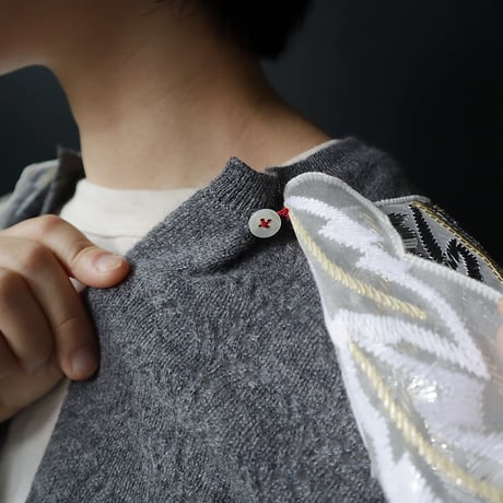 TOWAVASE Panier cardigan (charcoal gray)