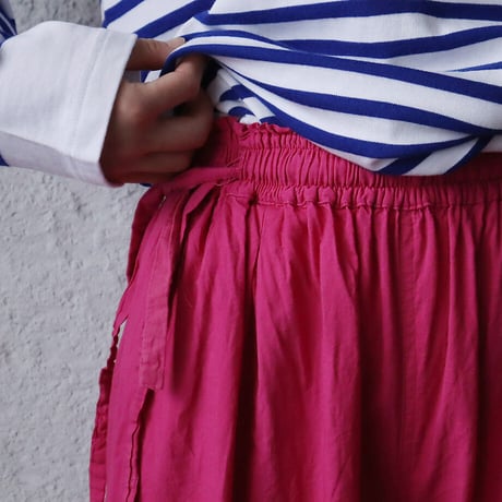 saruche long ribbon pants (pink)