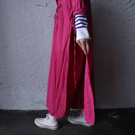 saruche chinese  kurta long  shirt (pink)
