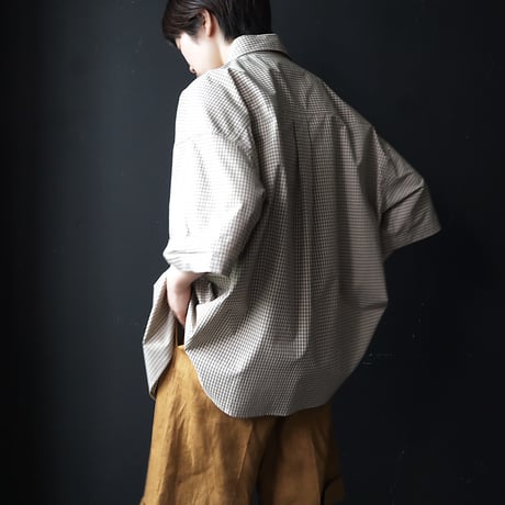 ànuke check over shirts (beige)