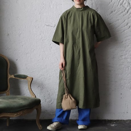 hospital surgical gown short sleeve (khaki)