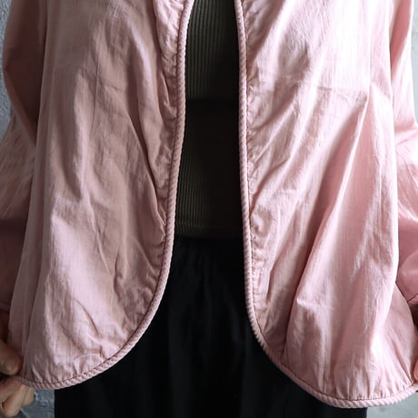 R&D.M.Co- GARMENT DYE trimming jacket (pink)