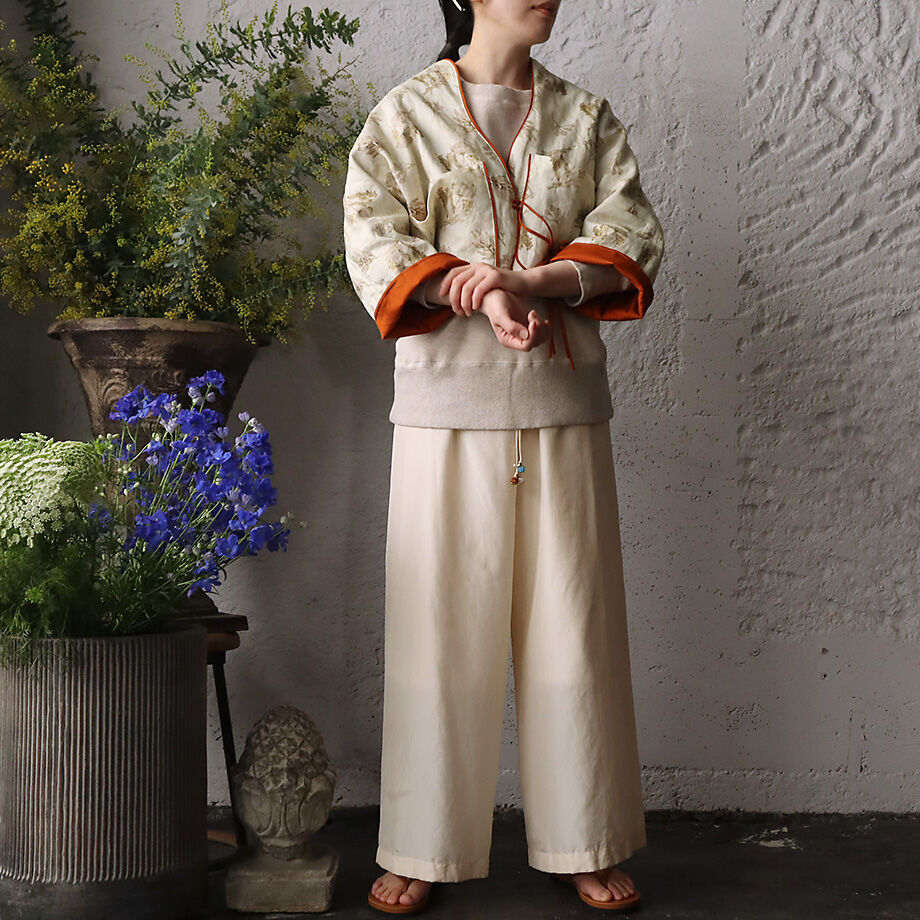 TOWAVASE Frais linen jacket (beige) | nii-B | W