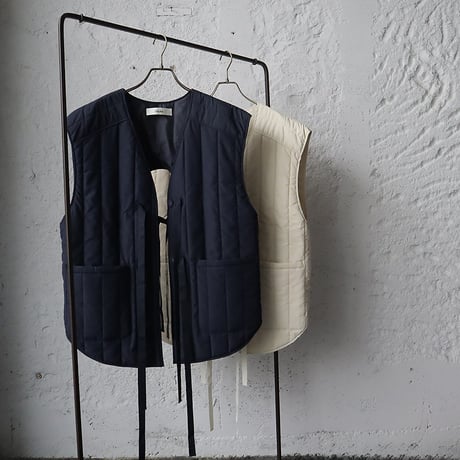 ànuke backopen stripe vest (navy)