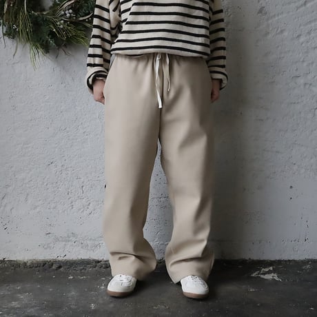 NOUVELLES DU PARADIS woollike pants (beige)