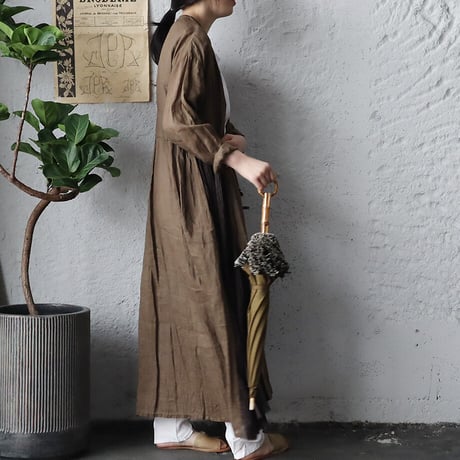 Tabrik parasol  bamboo handle (khaki)