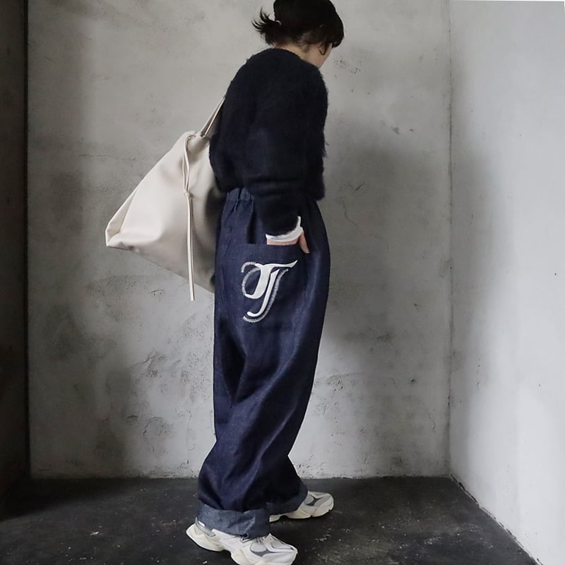TOWAVASE jardinier pants (navy) | nii-B | WEBSHOP