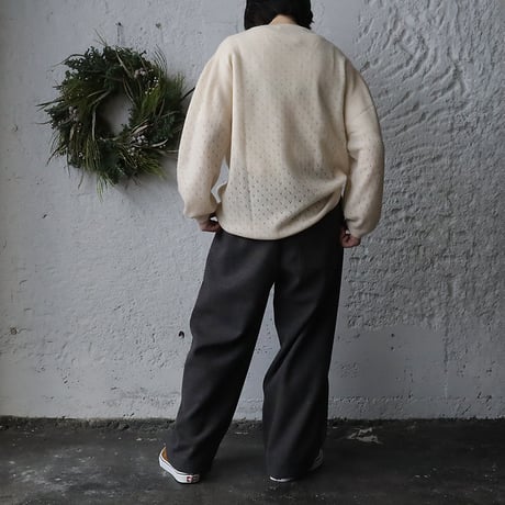 NOUVELLES DU PARADIS woollike pants (charcoal)