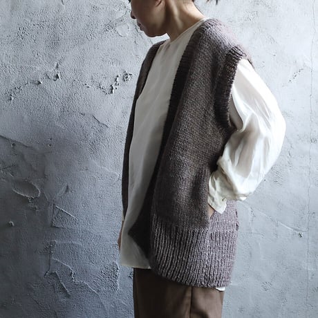 chiihao x nii-B  loose vest (brown)