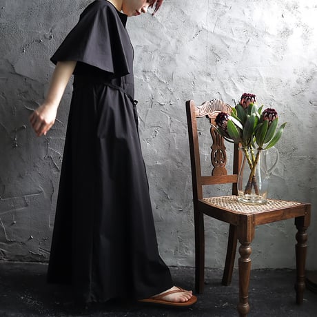 .less draped sleeve dress