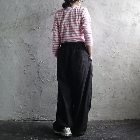 R&D.M.Co- gauze bouder L/T shirt(gray/sax/pink)