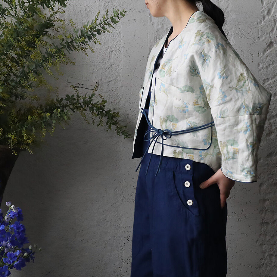 TOWAVASE Frais linen jacket (multi) | nii-B | W...