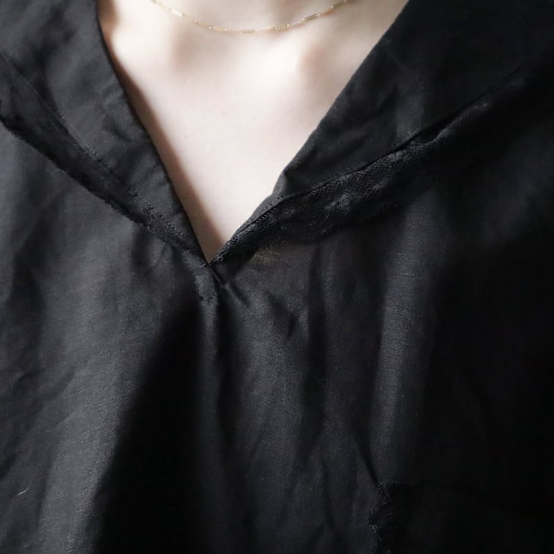 くまこ TOWAVASE トワヴァーズ「Leavers」ブラウス ブラック TOWAVASE Leavers blouse (black) | nii-B | WEBSHOP