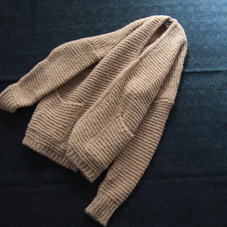 MAISON ANJE knit cardigan moka