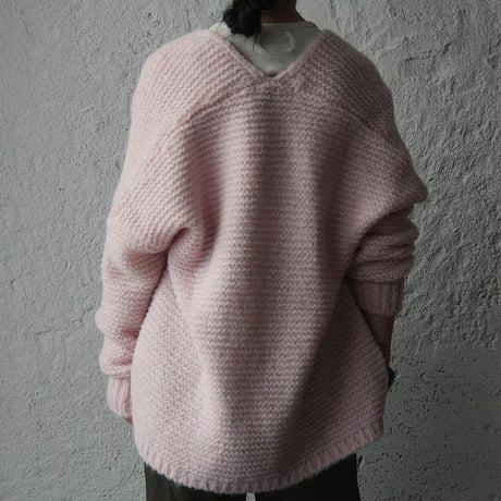 MAISON ANJE knit cardigan pink