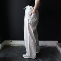 Tabrik linen puff blouse (doro-zome) | nii-B |