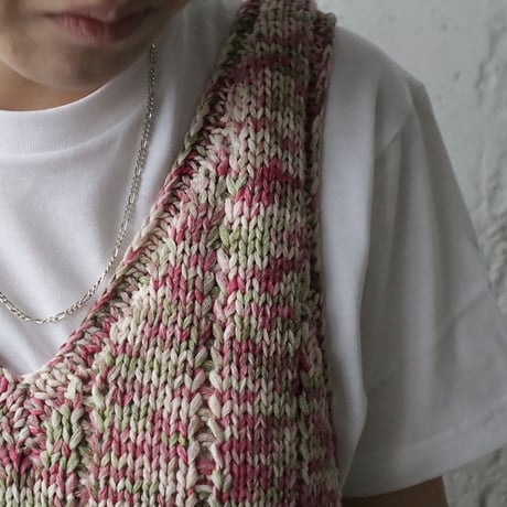 Tabrik knit vest (pinkmix)