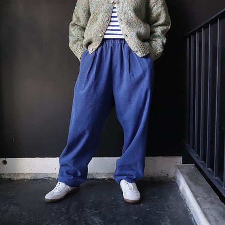 NOUVELLES DU PARADIS corduroy pants (blue)