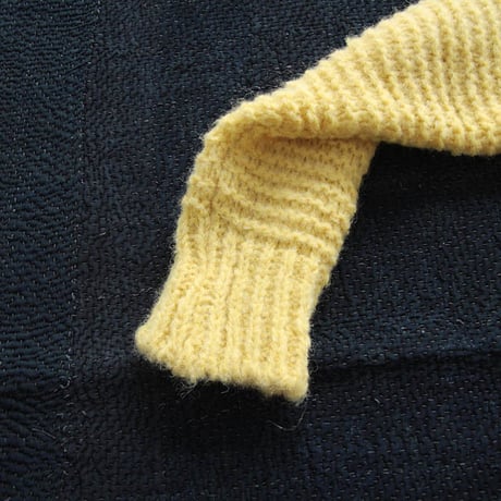 MAISON ANJE knit cardigan yellow