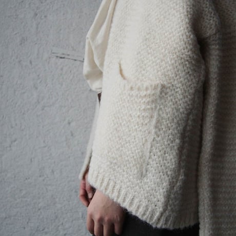 MAISON ANJE knit cardigan offwhite