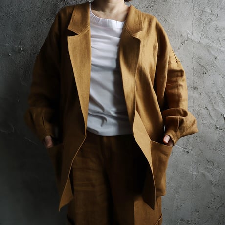 WANDERUNG linen jacket (brown)