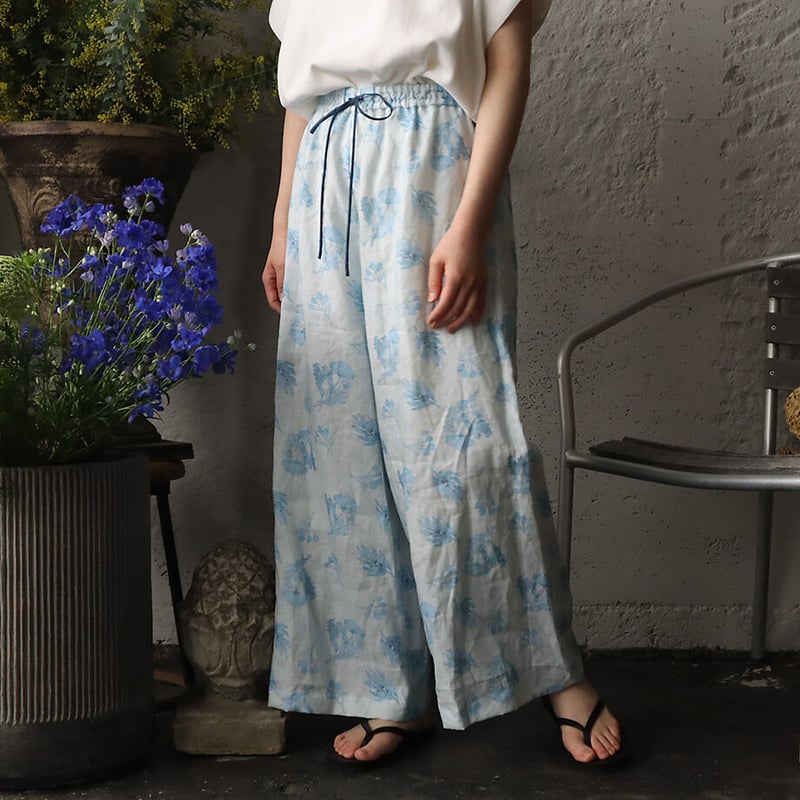 TOWAVASE Frais linen pants (blue) | nii-B | WEB...